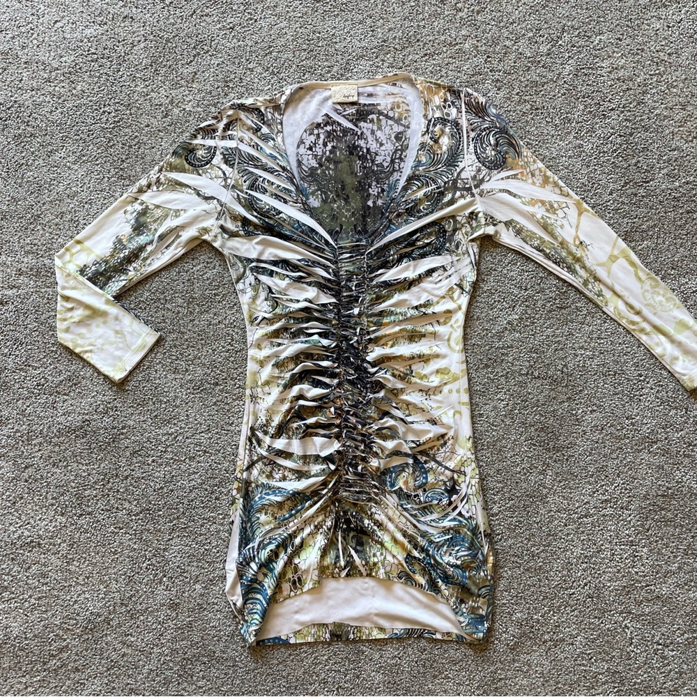 Women’s Ruched Long Sleeve Daytrip Blouse- Size Small